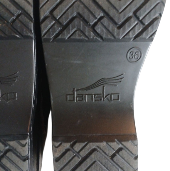 Dansko Magogany Red Leather Clogs Slip On Comfort Shoes Womens Sz 6 - Picture 12 of 12